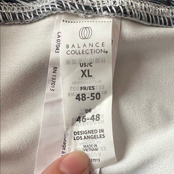 Balance Collection Black and White Athletic Shorts - Picture 2 of 4